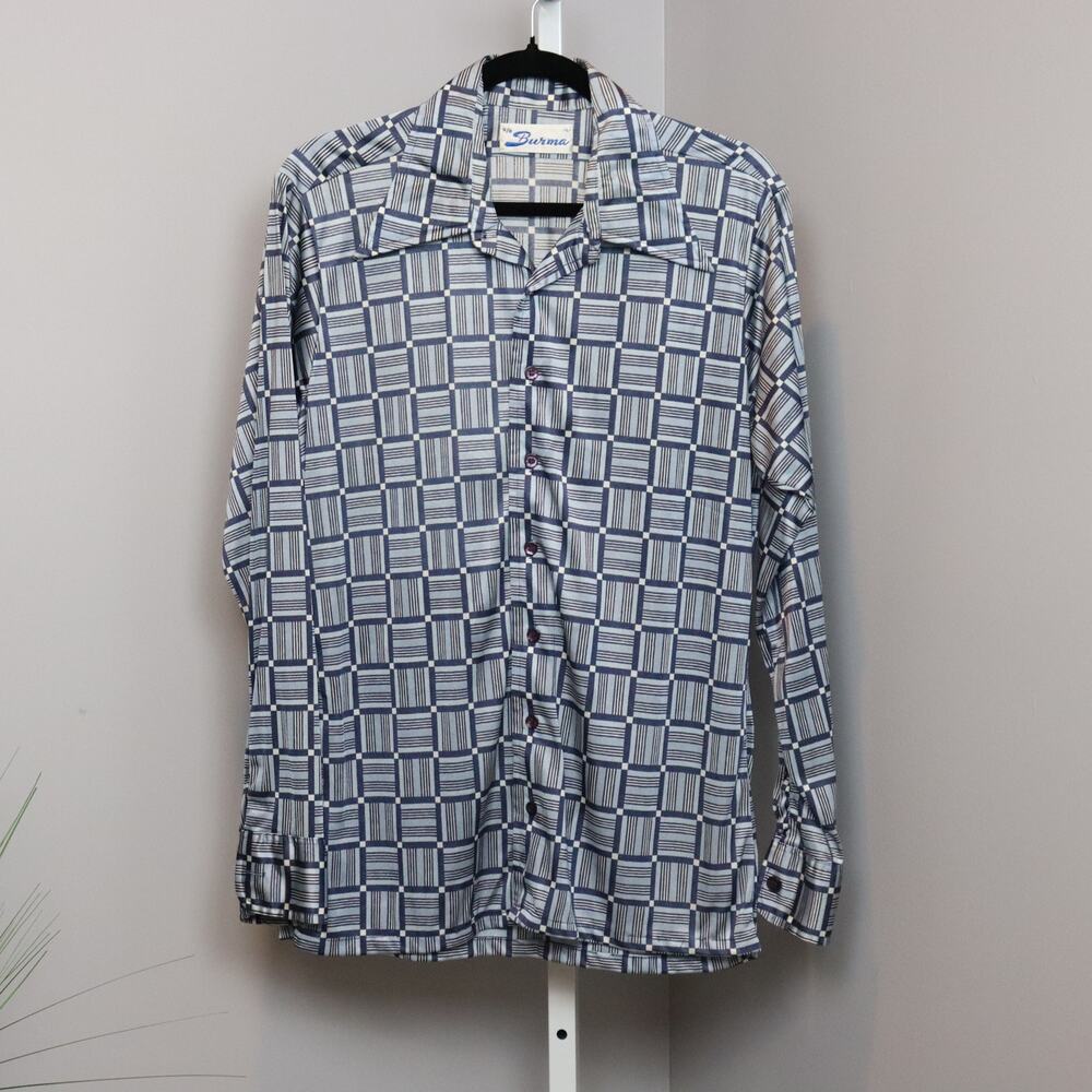 Vintage 1970's‎ Burma Shirt Men's Size L